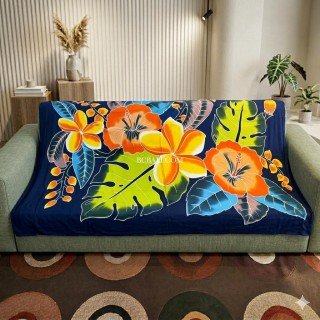 New Design Rayon Sarong Hand Painted Flower Design